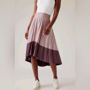 Athleta High-Low Skirt in Pink and Purple medium